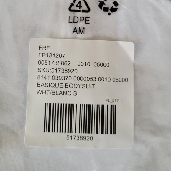 FREE PEOPLE Basique Bodysuit (S) |*BODYCON FIT w BUTTONS to USE BATHROOM; LINED* - Picture 5 of 7